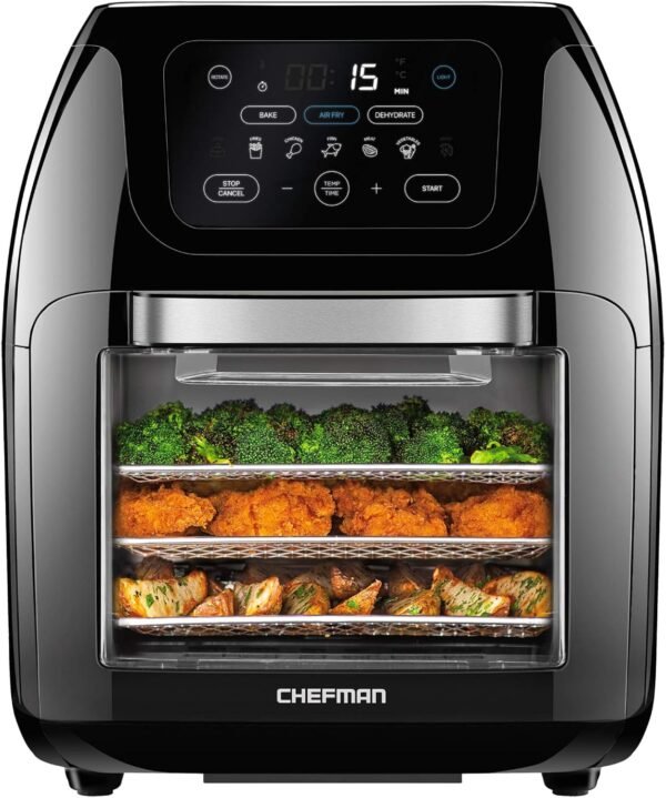 CHEFMAN Multifunctional Digital Air Fryer+ Rotisserie, Dehydrator, Convection Oven