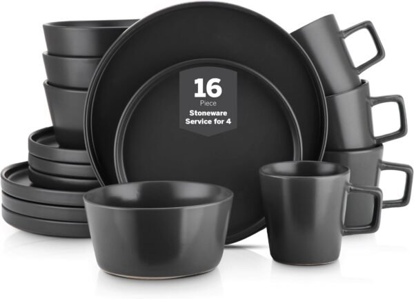 Stone Lain Coupe 16-Piece Stoneware Dish Set